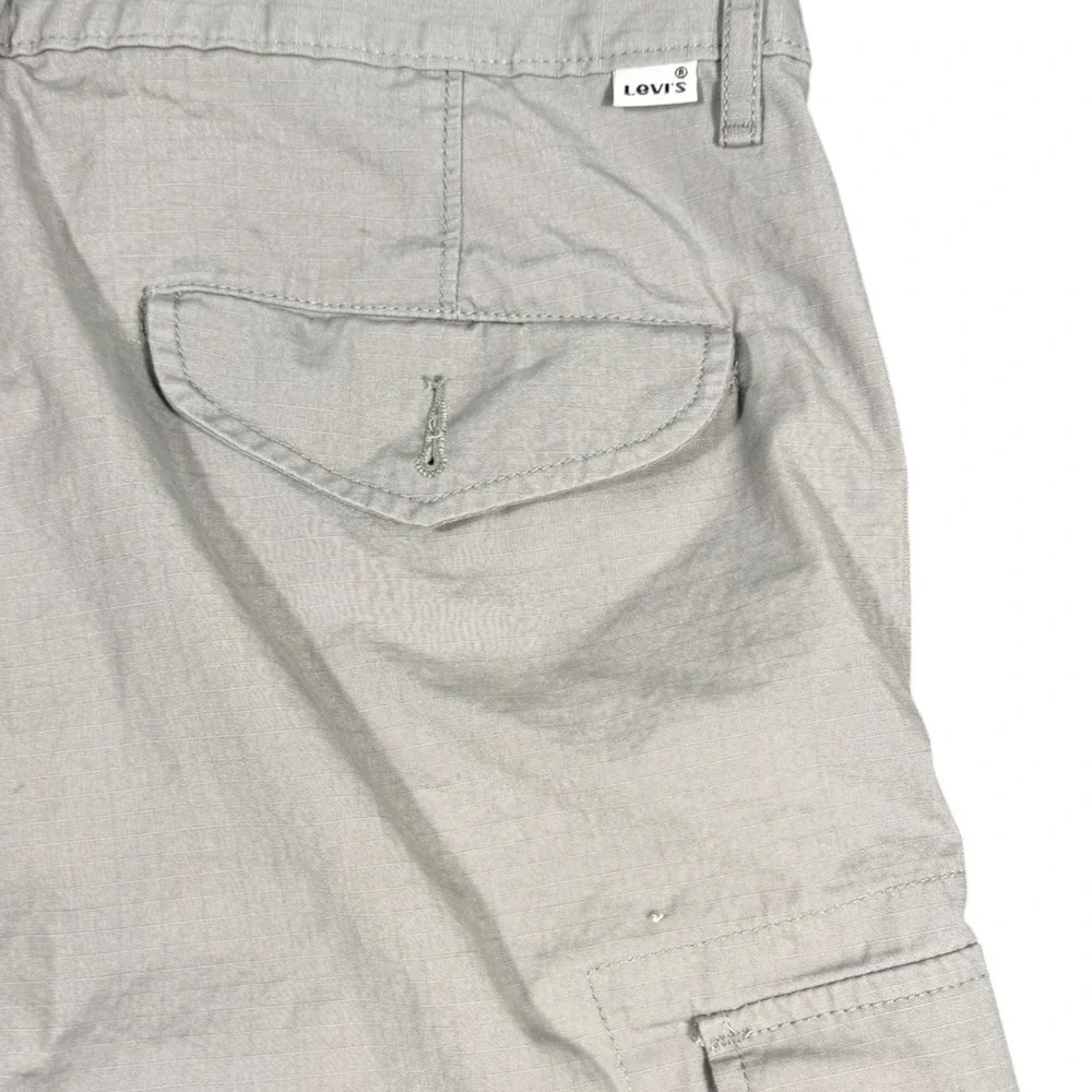 Levi's Cargo Shorts Mens 34 Gray Ripstop Utility Hiking Tactical Casual‎